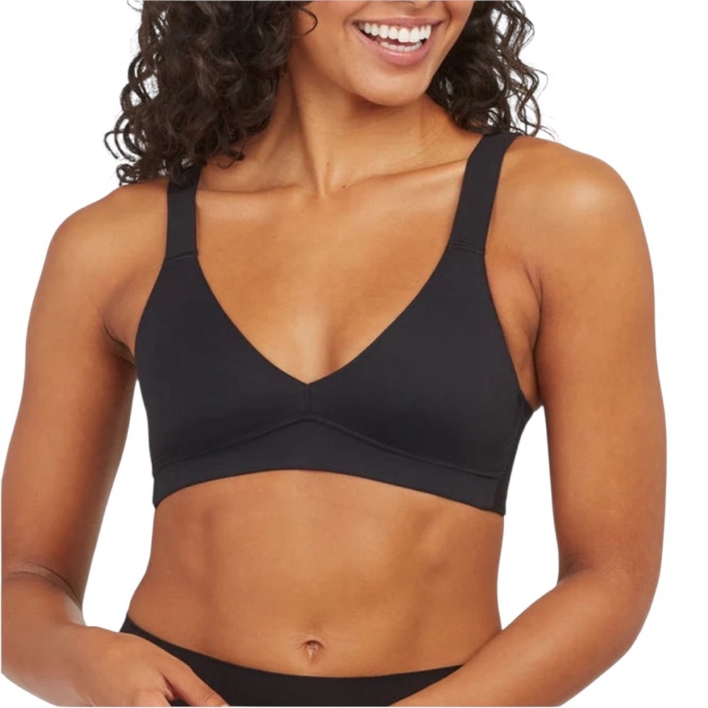 SPANX Bra-Llelujah Wireless Bra Black Small NWT Seamless Bralette